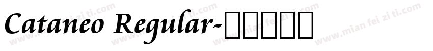 Cataneo Regular字体转换